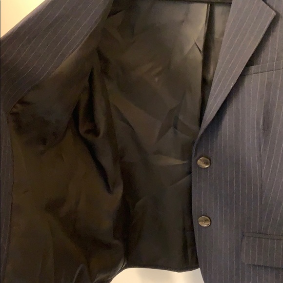 Navy Pinstripe Blazer - Picture 7 of 8